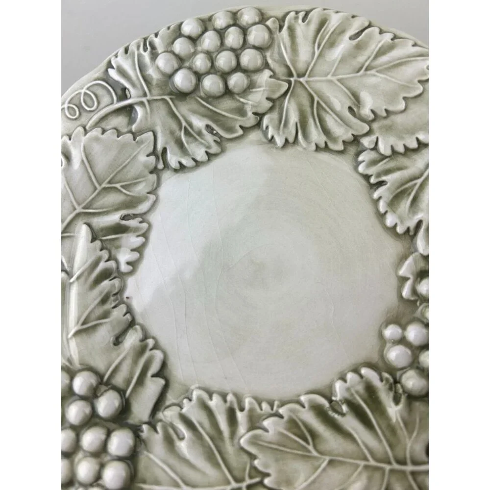 Williams Sonoma Napa Sage Italy Leaf Grape Dessert Bread Appetizer Plates 7